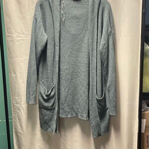 Be Cool size M hooded cardigan seafoam green.